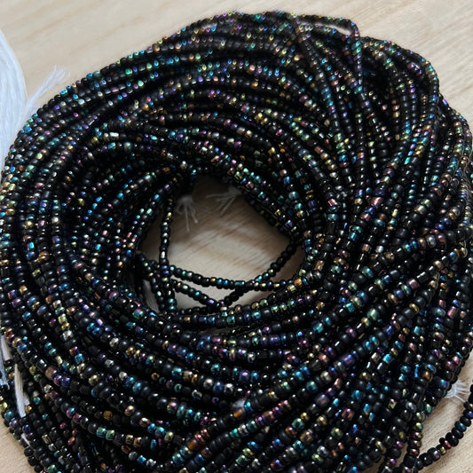 Waistbeads - Matte Black Galaxy