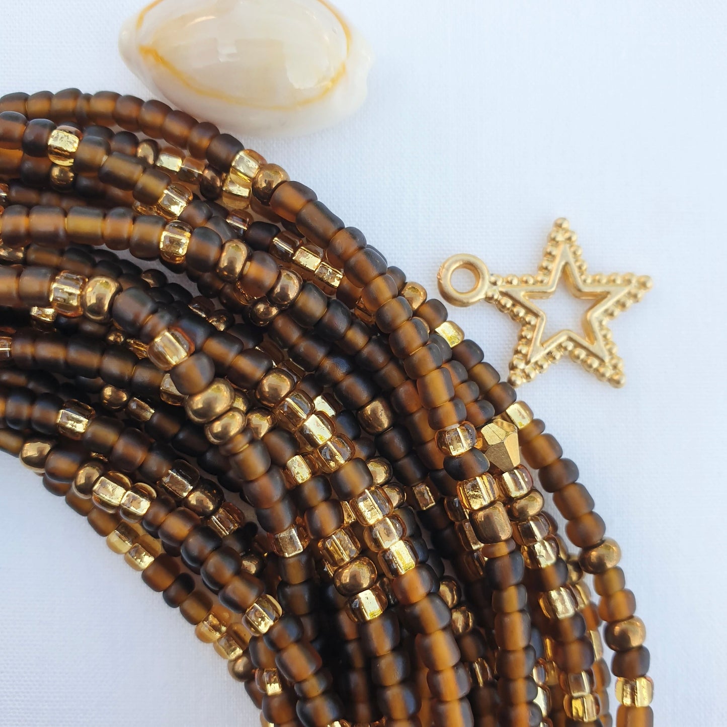 Waistbeads - Brown Gold